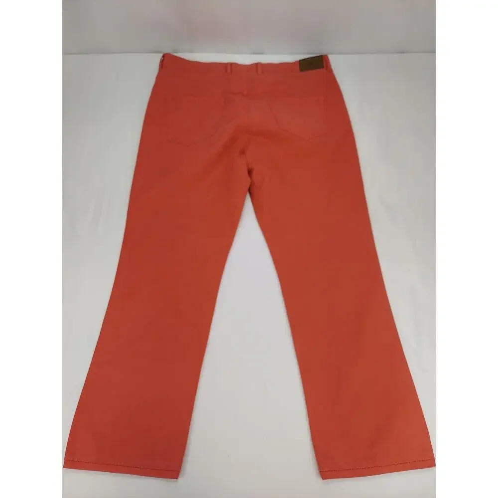Peter Millar Mens Vintage Canvas 5-Pocket Salmon Chino Golf Pant Ms19B86 36x28